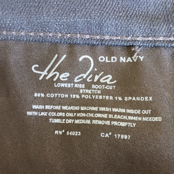 NEW LONG Old Navy Women's Diva Bootcut Low Rise StretchDark Wash Jeans Size 14L - Picture 7 of 11